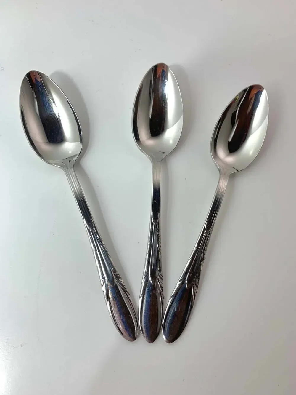 Vintage Lot of ARNBE AB2 Stainless Flatware 3 pcs tea spoons
